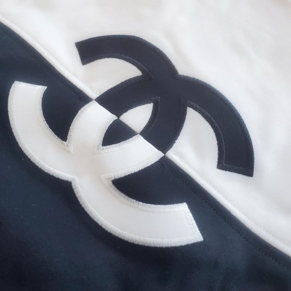 Chanel 19S Black White CC Logo Split One Piece - Picture 4 of 9